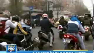 Zeci de motociclisti au zguduit Capitala in memoria unui prieten mort intr-un cumplit accident.mp4