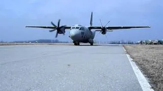 Bulgarian C-27J "Spartan" engine startup