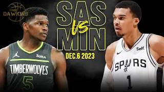 San Antonio Spurs vs Minnesota Timberwolves Full Game Highlights | December 6, 2023 | FreeDawkins