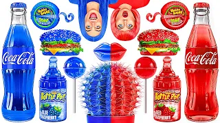 Desafío de Comida Roja vs Comida Azul por Jelly DO Challenge