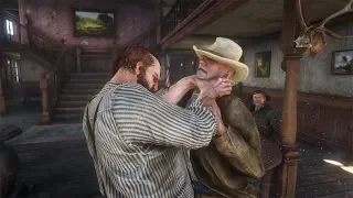 Red Dead Redemption 2 PC 60FPS - Saloon Fights Vol.15 (Euphoria Physics)