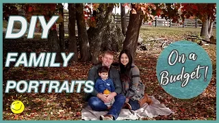 diy fall family photography on a budget! 📸 11 tips: how to take your own family portraits for cheap