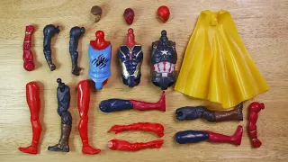 Merakit mainan avengers,captain america,spiderman,vision