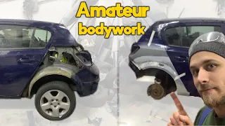 I CRASHED - how to rebuild body of my Astra H - amateur bodywork