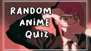 Random Anime OP/ED Quiz