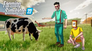 Я ЗНАЮ, ГДЕ ВЗЯТЬ МОЛОКО... ПОСТРОИЛИ КОРОВНИК В FARMING SIMULATOR 22