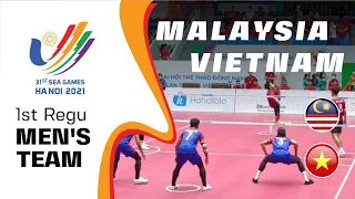 Sepak Takraw 1st Regu Malaysia VS Vietnam | Men's Team event | 31st Sea Games Ha Noi 2021