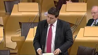 Plenary Session - Scottish Parliament: 23rd January 2013