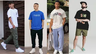 Oversized t shirt outfits for men/boy's || How to Style Oversized t shirt || Men's lookbook