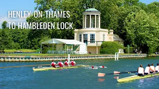 Henley Royal Regatta Route | Henley-on-Thames to Hambleden Lock - River Scenery | Virtual Walk