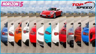 Top 21 Fastest Sport Cars - Forza Horizon 5 | Acceleration & Top Speed Challenge (All Tune)