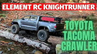 Element RC Knightrunner trail crawl - Gorgeous Toyota Tacoma creek crawl