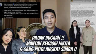 GAK TERIMA ?? MANTAN KEKASIH NIKITA MIRZANI & SANG PUTRI ANGKAT SUARA & MINTA MAAF ??