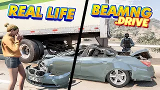 Accidents Based on Real Events on BeamNG.Drive #4 | Real Life - Flashbacks