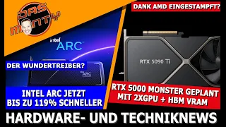 RTX 5000 Monster mit 2 GPUs geplant | Intel Arc 119% schneller | Das Ende der Nintendo Switch | News