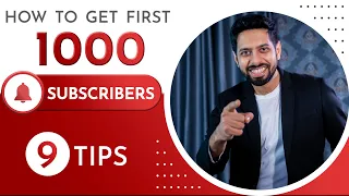 How to get first 1000 subscribers on YouTube | 9 Tips by Him eesh Madaan