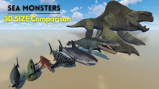 Ultimate 3D Sea Monster Size Comparison (Updated) V.2.0 🐉🐲⚓🦖