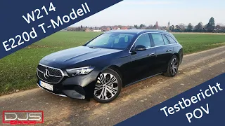 2024 Mercedes Benz E220d T-Modell | W214 | Testbericht POV