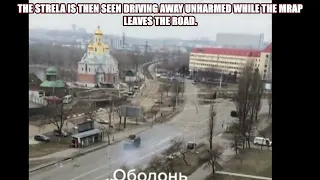 Russian War Ukraine - Ukrainian Armored Vehicle Totally Ignores Direct Machine Gun Fire