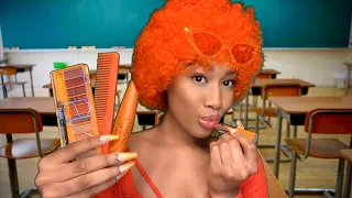 ASMR The Girl Behind You In Class Is Obsessed W/ The Color Orange 🧡 Personal Attention ASMR
