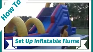 How to set up an inflatable Flume water slide