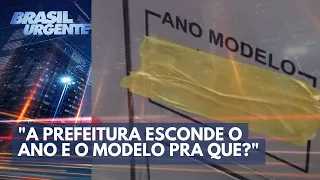 Datena se revolta com prefeitura de SP; "Esconde o ano e o modelo pra que?" | Brasil Urgente