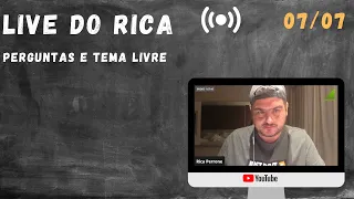 Live 07/07 - Tema livre - Perguntas de voces