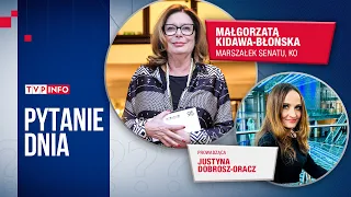 Małgorzata Kidawa-Błońska podsumowuje wybory samorządowe | PYTANIE DNIA