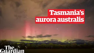 Photographer captures timelapse of aurora australis in northern Tasmania