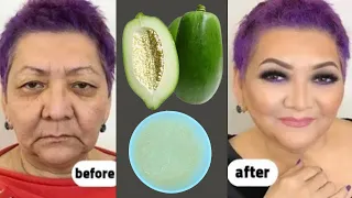 Green papaya is a million times stronger than botox, It eliminates wrinkles and fine lines instantly