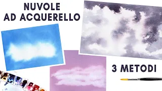 Tutorial Acquerello 🎨🌥 Come dipingere le nuvole