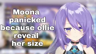 Moona panicked because ollie reveal her "size" [Moona Hoshinova]