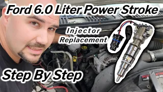 Powerstroke 6.0 liter Fuel Injector replacement | Step-by-Step guide #diesel #powerstroke #injector