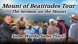 Mount of Beatitudes Tour! Sermon on the Mount, Sea of Galilee, Church of Beatitudes, Jesus Teaches!