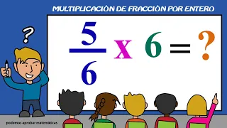 Multiplicación de fracciones y números naturales I Multiplicación de enteros y fracciones