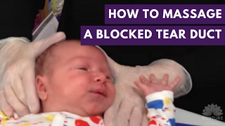 How to massage a blocked tear duct