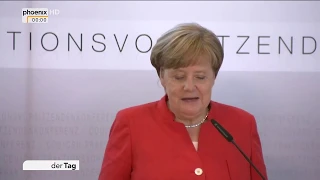 Angela Merkel und Volker Bouffier zur Klausur der CDU/CSU-Fraktionsvorsitzenden am 07.05.18