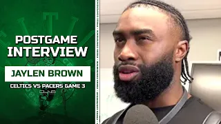 Jaylen Brown on Pacers: They "Turned into F----g Michael Jordan" | Celtics Game 3 Postgame Interview