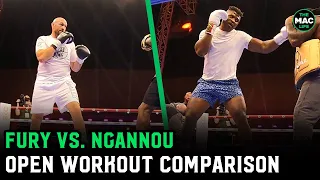 Tyson Fury vs. Francis Ngannou Open Workout Comparison