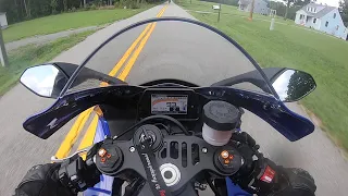 2020 Yamaha R1 short ride with the boys