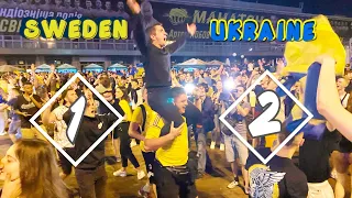 Sweden - Ukraine 1:2 | Fans reaction in Kyiv 🇺🇦