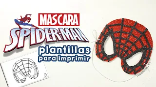 Cómo hacer Máscara Spider-Man para niños (con plantillas para imprimir)