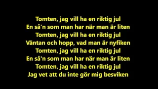 Tomten jag vill ha en riktig jul  karaoke