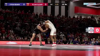 157 LBS: #1 Ryan Deakin (Northwestern) vs. Elijah Cleary (Ohio State) | 2020 B1G Wrestling