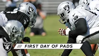 First day of pads at 2019 Training Camp | Raiders