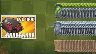 All Plants POWER-UP vs 3 Gravestone - Who Will Win? - PvZ 2 Challenge