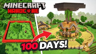 I Survived 100 Days in a 16x16 BORDER in Hardcore Minecraft... (Hindi)