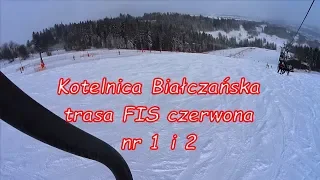 Narty Kotelnica Białczańska cz.1 - czerwona trasa FIS nr 1 i 2 oraz niebieska 2a, Białka Tatrzańska