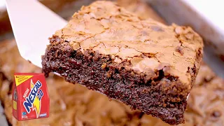 O MELHOR DO MUNDO!! BROWNIE DE NESCAU SUPER FÁCIL E GOSTOSO! - Isamara Amâncio