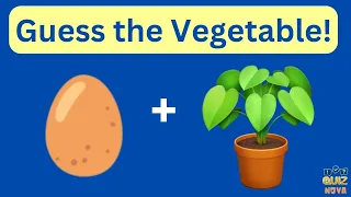 Guess the vegetable by Emoji | Vegetable Emoji Quiz 🌽🥕🥦